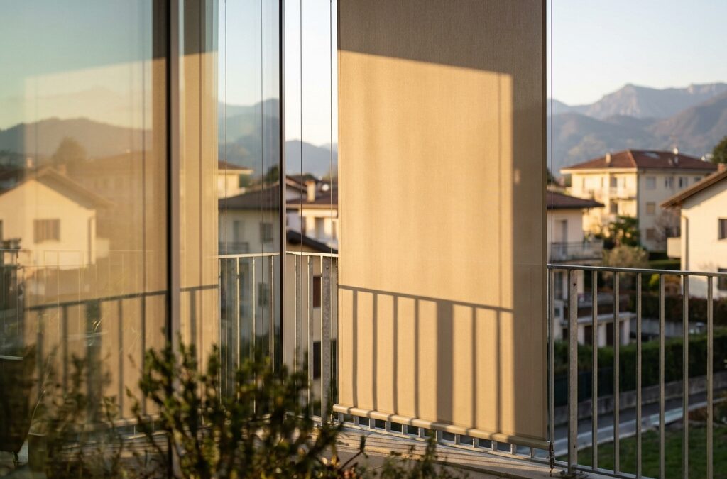 Tende a caduta da esterno con cavi laterali: protezione e stile per Schio